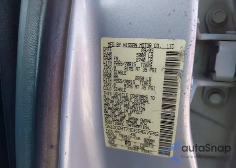 2003 Nissan Xterra Xe I4 from USA, damaged, VIN 5N1DD28T73C696726